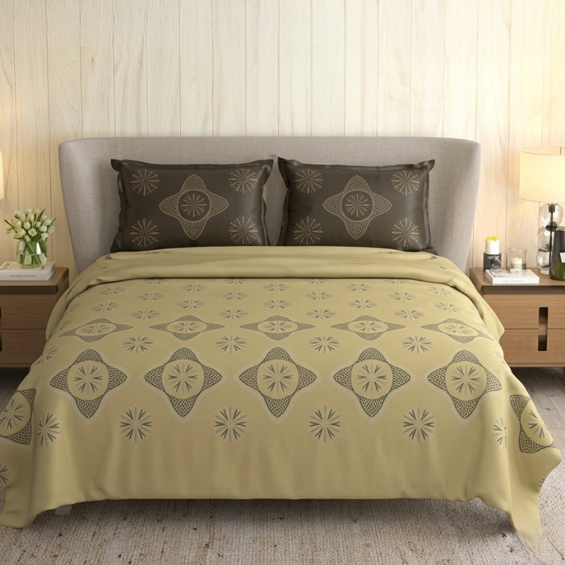 Ornate Medallion Printed Bedsheet Set - Image 4