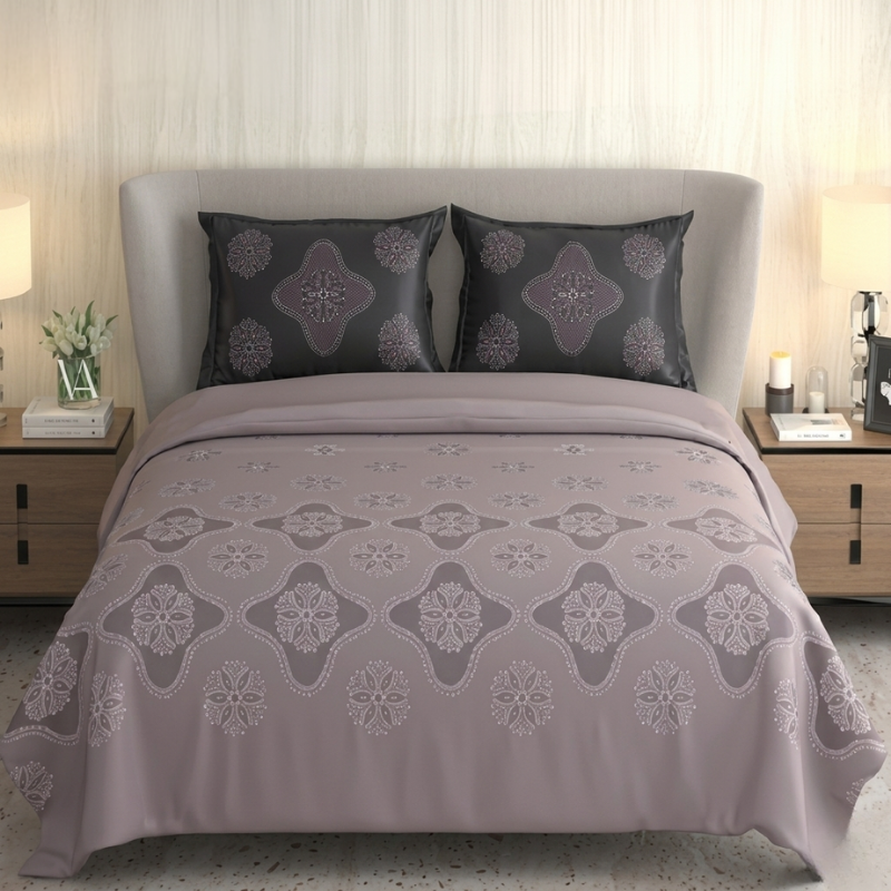 Ornate Medallion Printed Bedsheet Set - Image 2