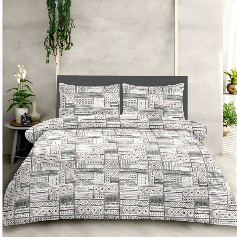 Urban Mosaic Designer Bedsheet Set - Image 4
