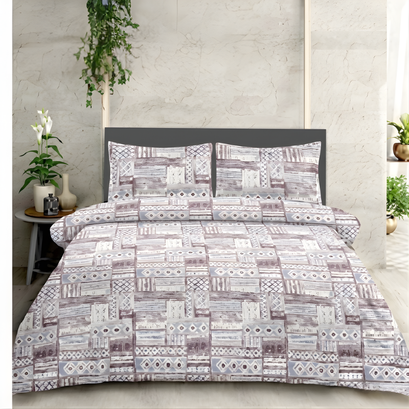 Urban Mosaic Designer Bedsheet Set - Image 3