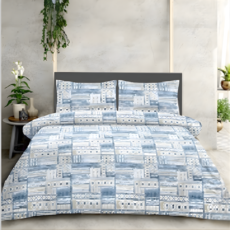 Urban Mosaic Designer Bedsheet Set - Image 2