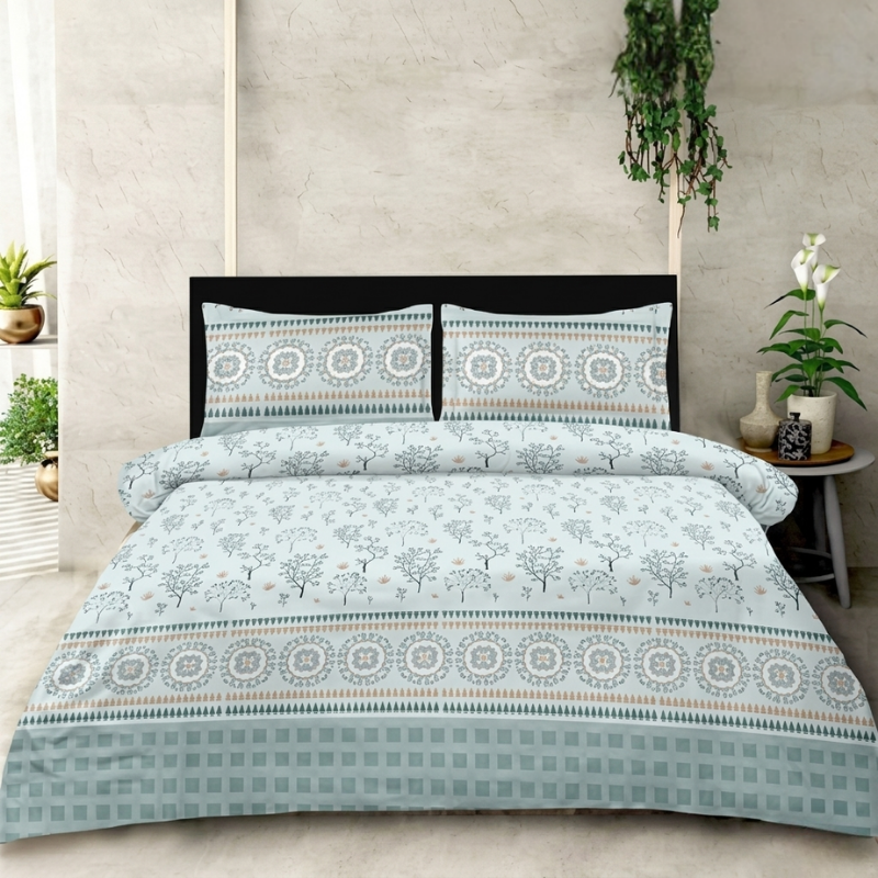 Mandala Tree Printed Bedsheet Set - Image 2