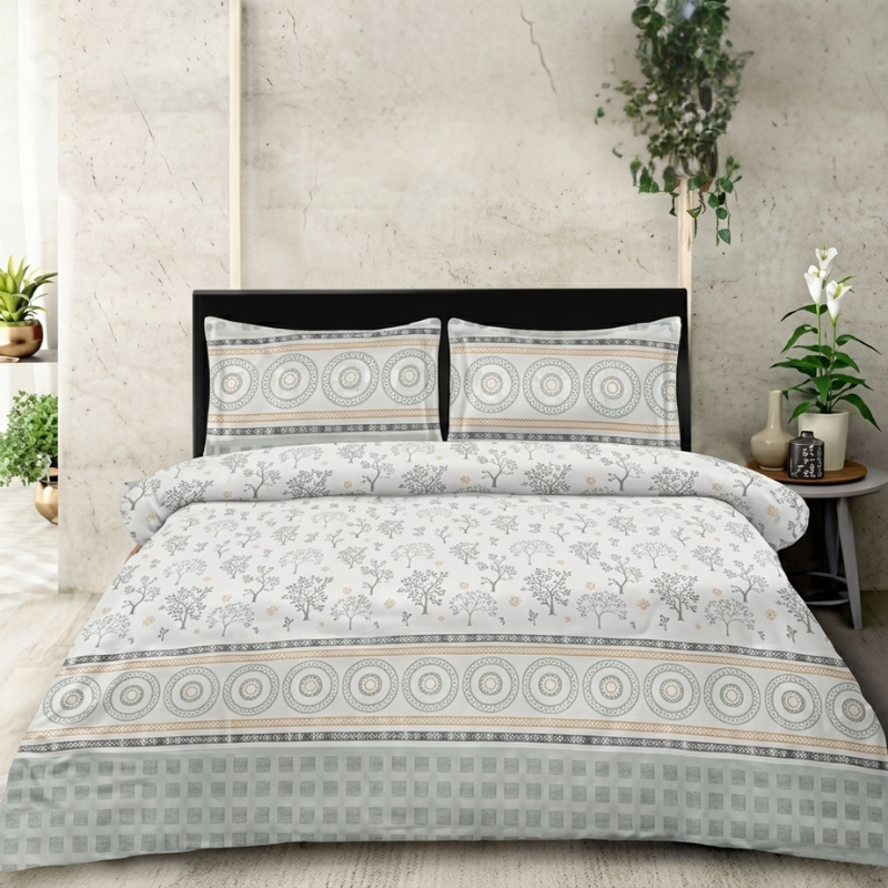 Mandala Tree Printed Bedsheet Set - Image 3