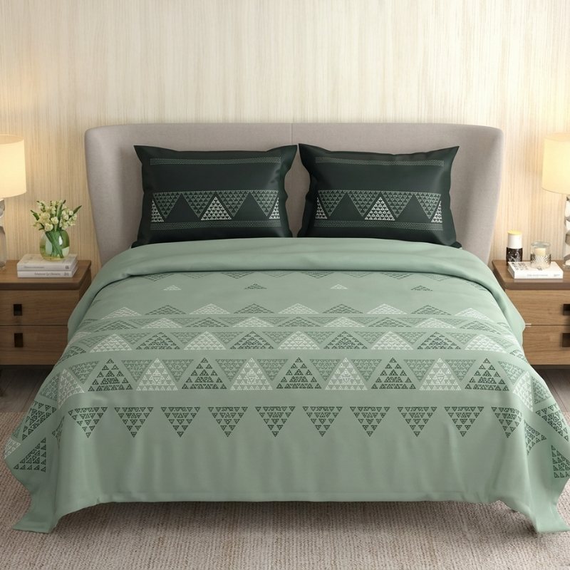 Triangle Pattern Bedsheet Set - Image 4